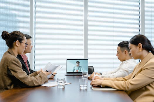 team collaboration in a virtual workspace