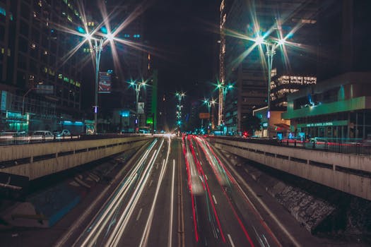 busy highway during rush hour