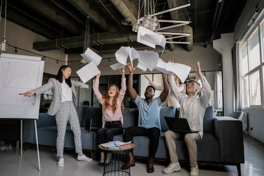 image of a successful remote team celebrating