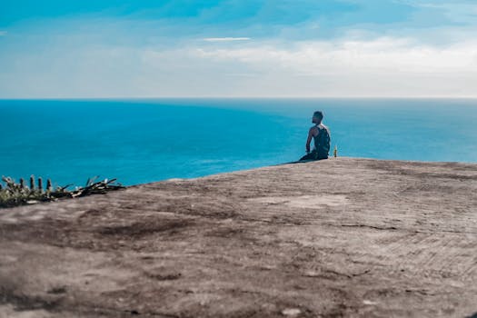 relaxing meditation space