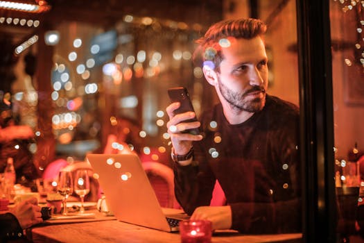 person relaxing without technology