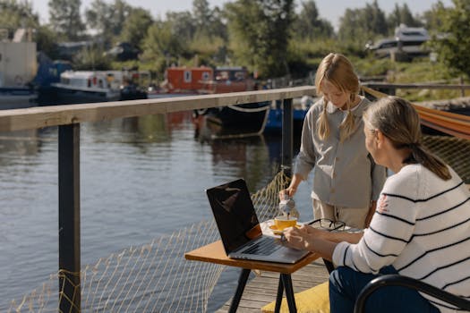 family enjoying a tech-free day outdoors