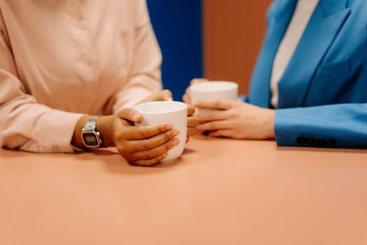 A team enjoying a virtual coffee break