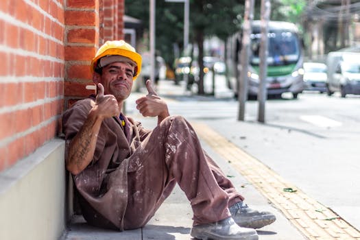 remote worker enjoying a break